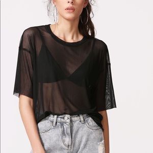 Sheer Forever21 T-shirt